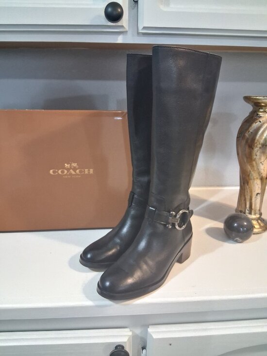 Coach Carolina Calf tall boots - Picture 2 of 6